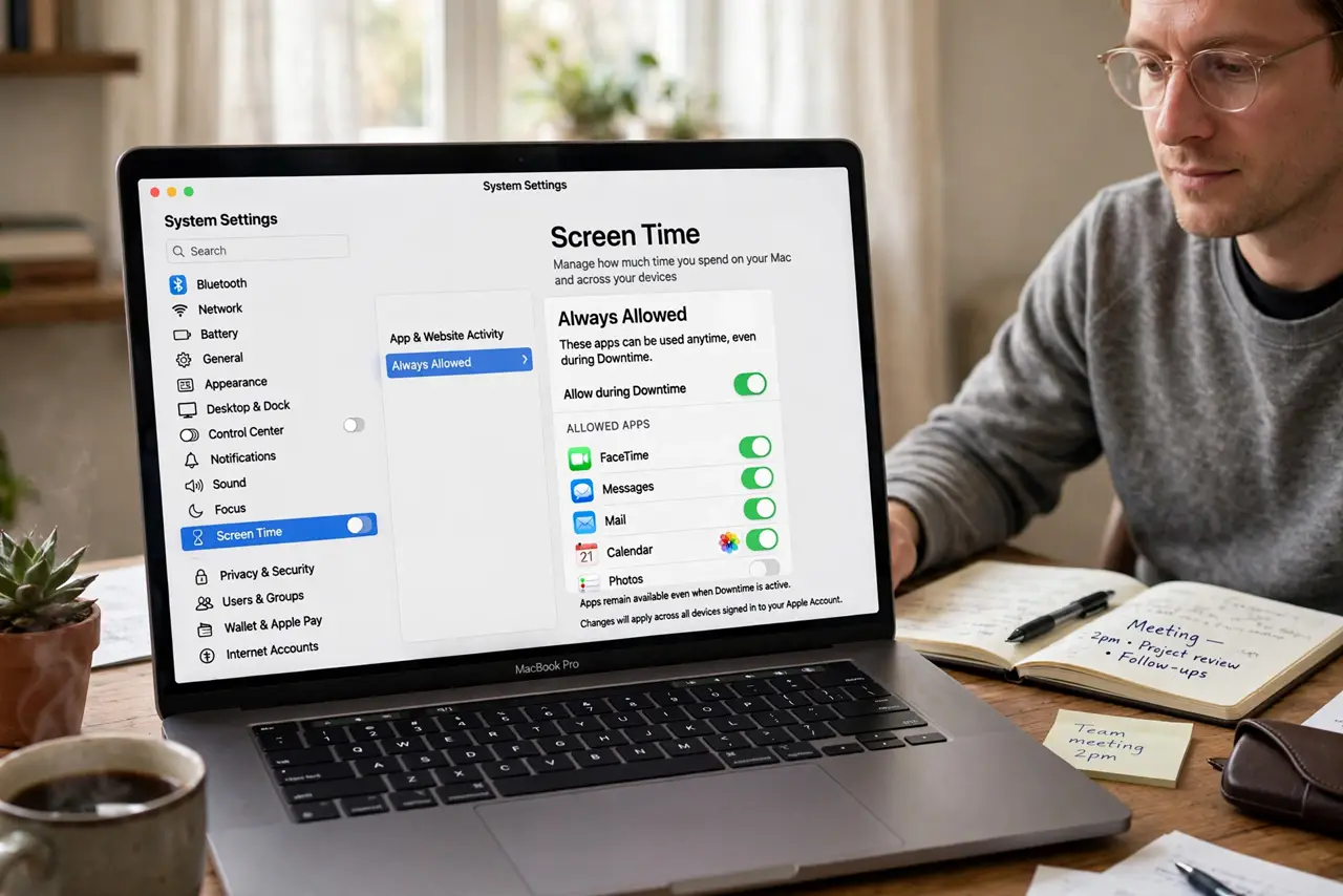 Screen Time Downtime Blocks a Work App? Fix It — photo showing the situation described in the guide.