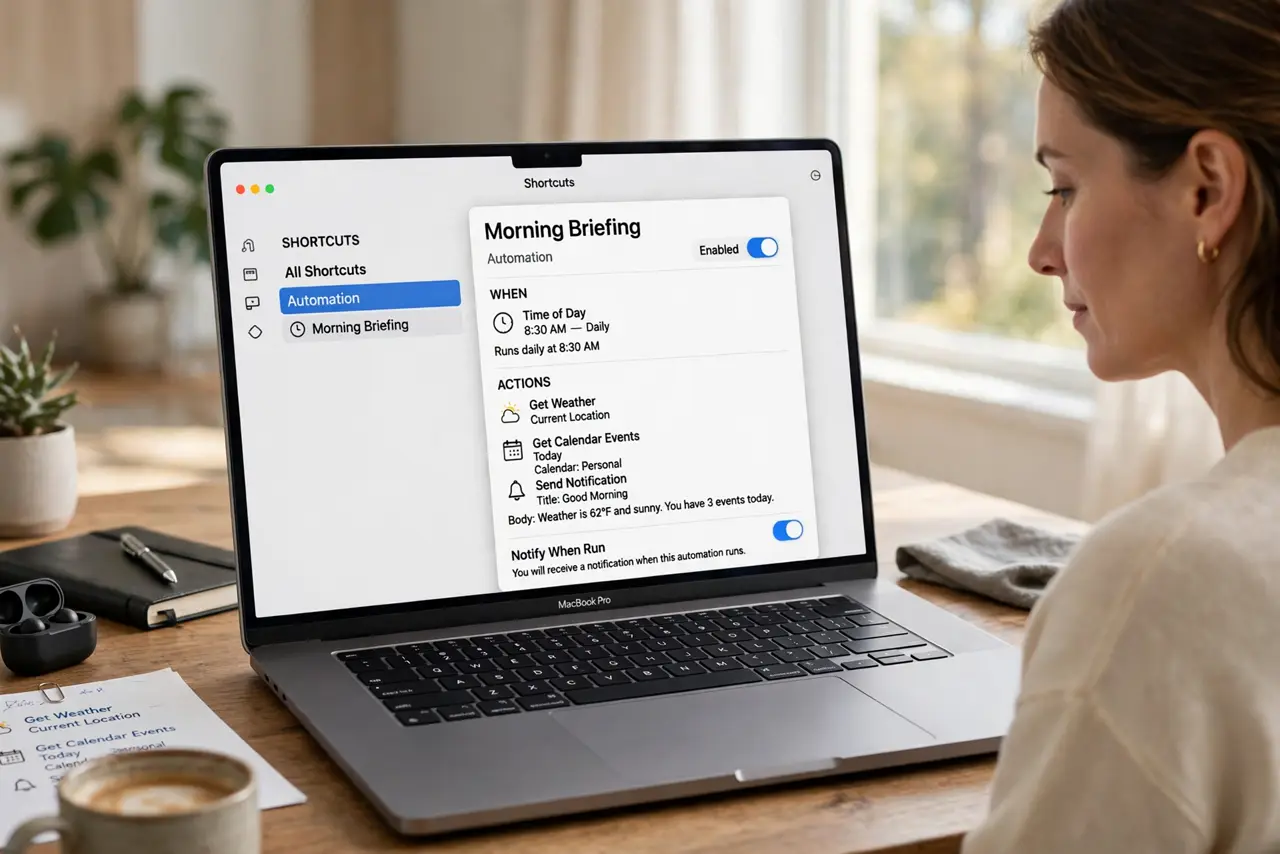 A Shortcuts Automation Never Runs on Mac — photo showing the situation described in the guide.