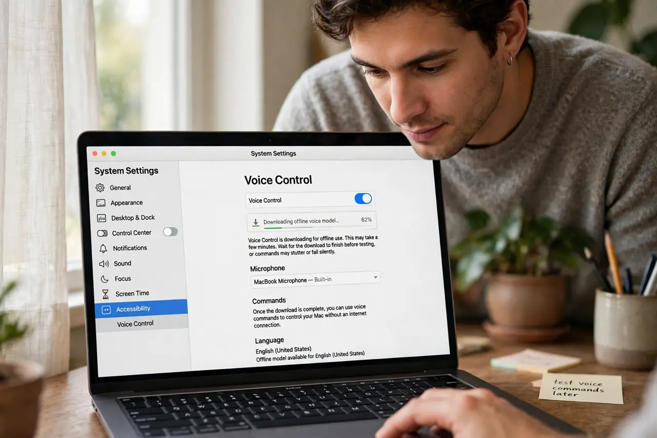 Turn on Voice Control.