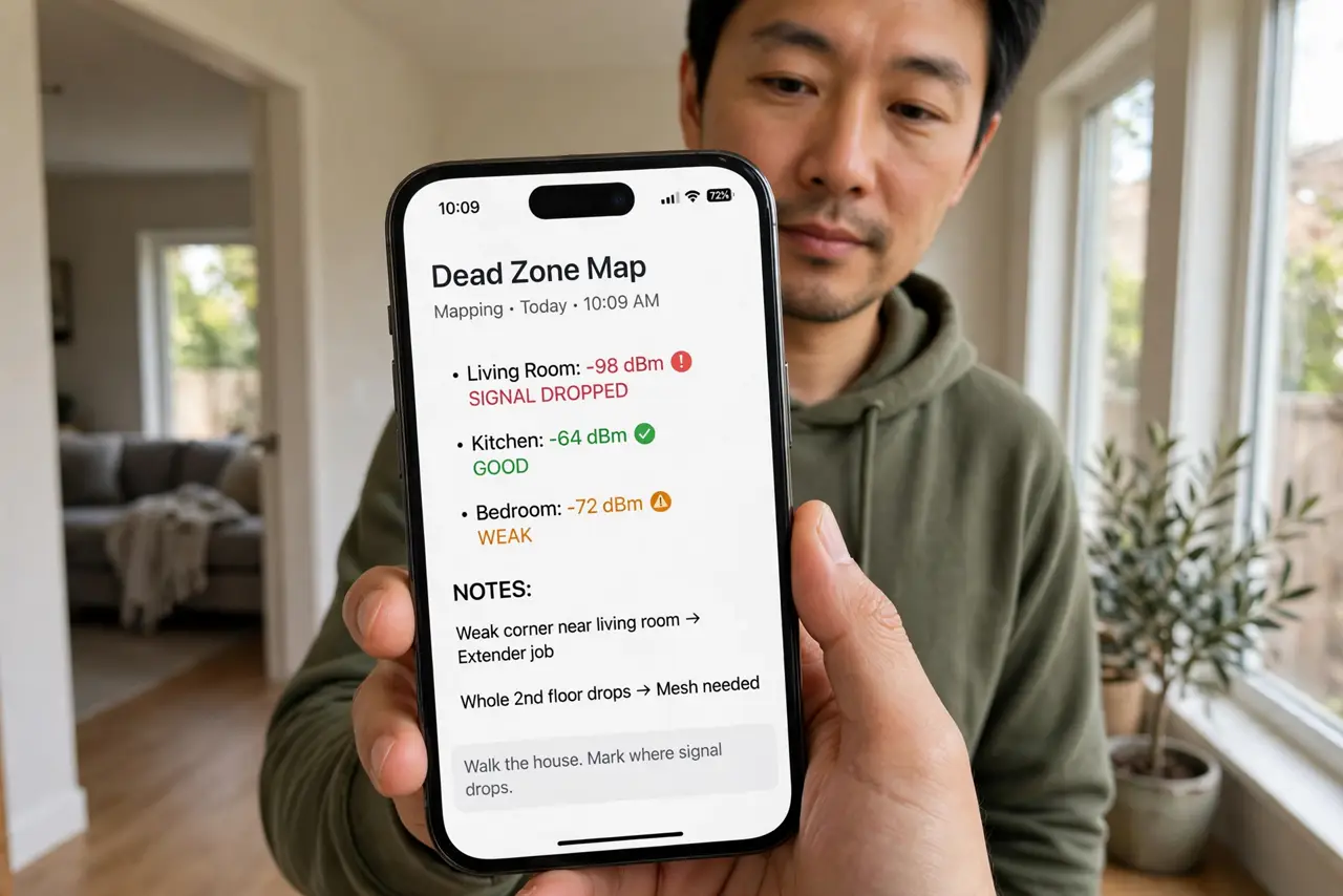 Map your dead zones first.