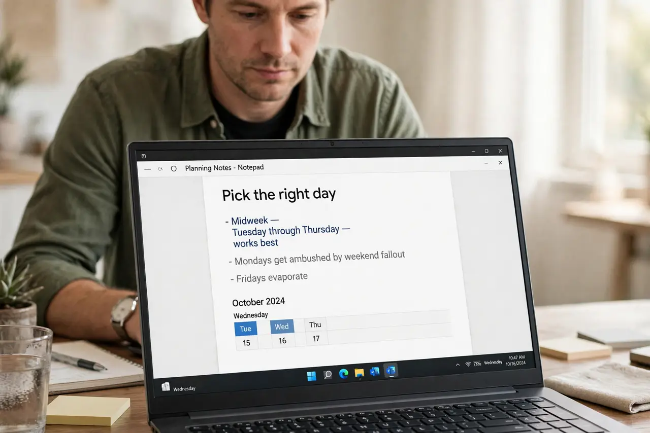 Pick the right day.