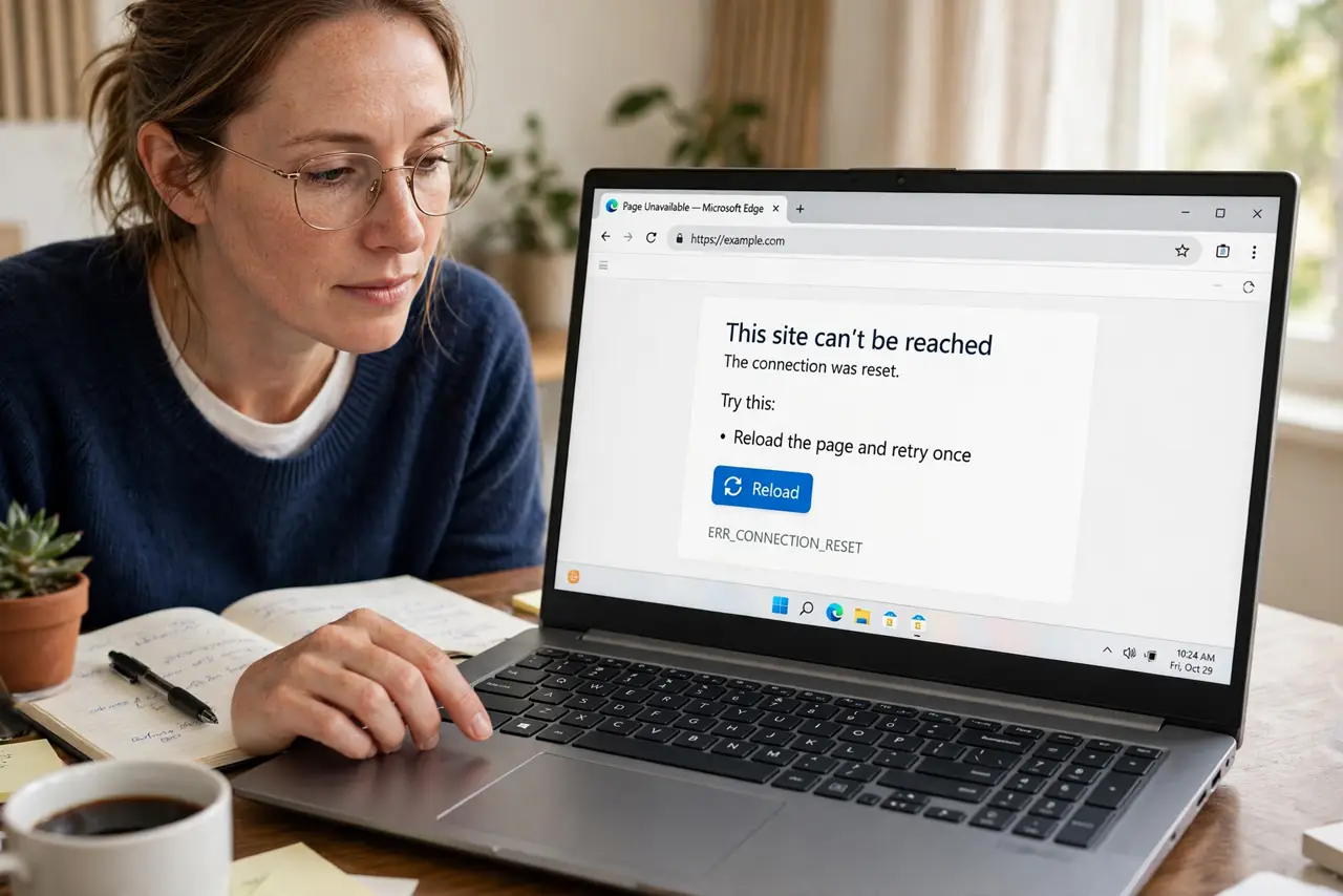Person performing step 1: Reload the page and retry once. Reload the page cleanly and try the captcha once more. A single failed check can be a glitch, but...