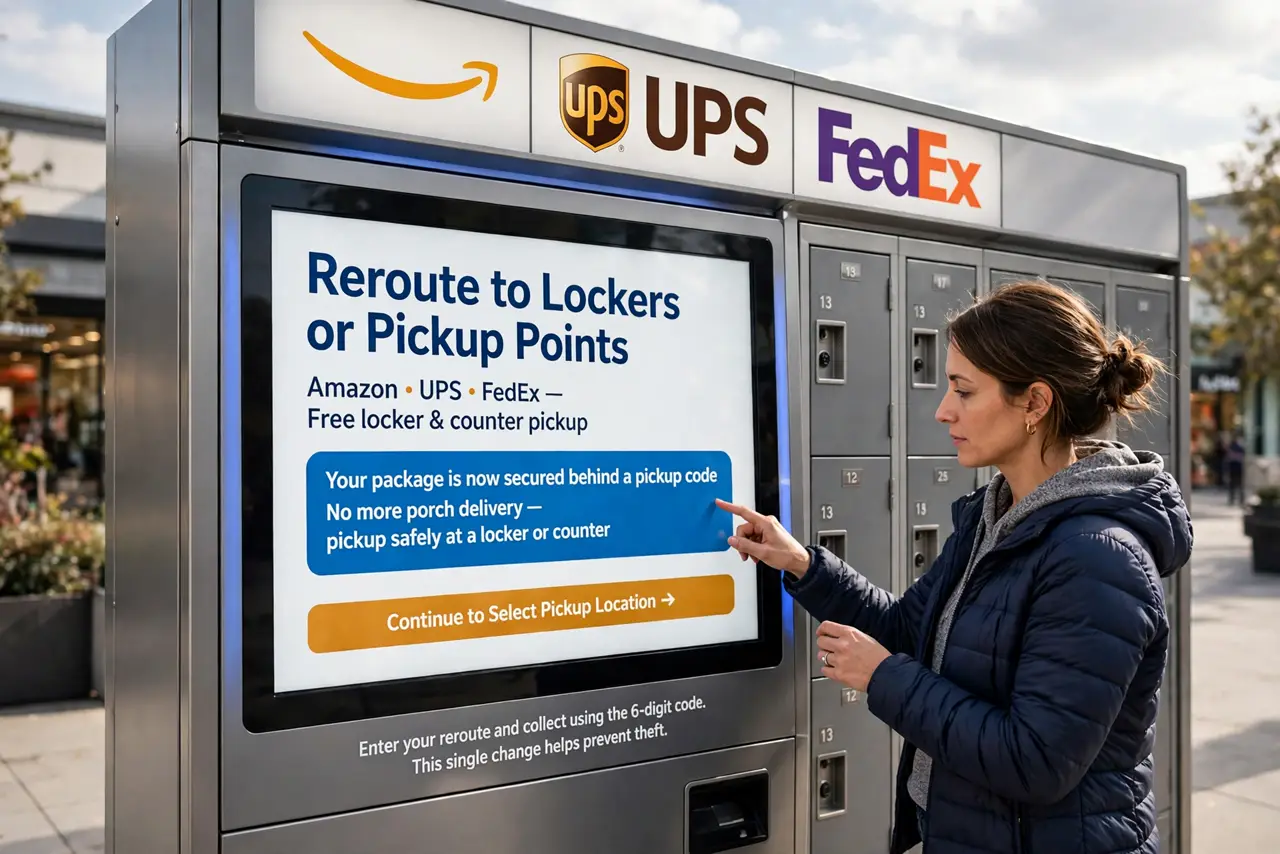 Reroute to lockers or pickup points.