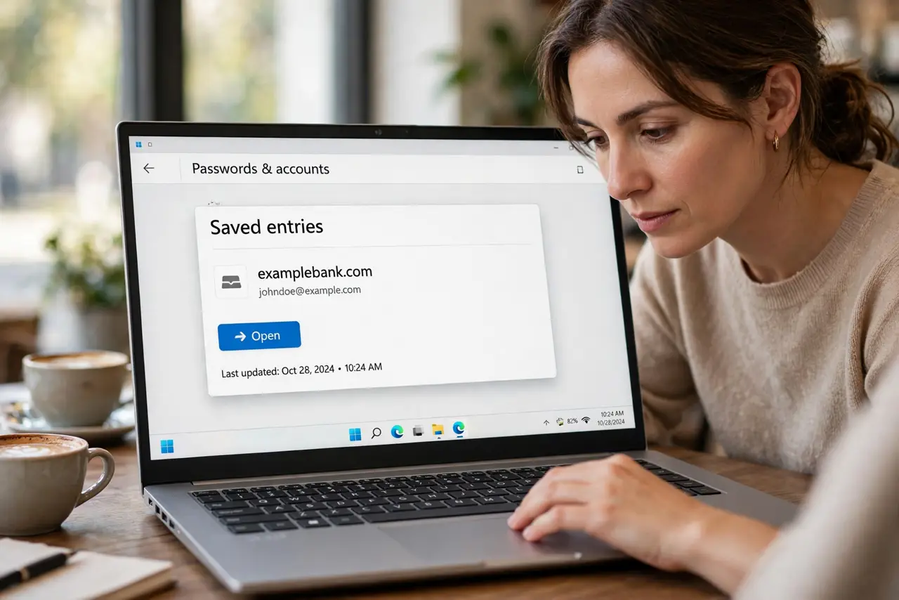 Person performing step 1 of Password Changed but Old One Saved? Fix It