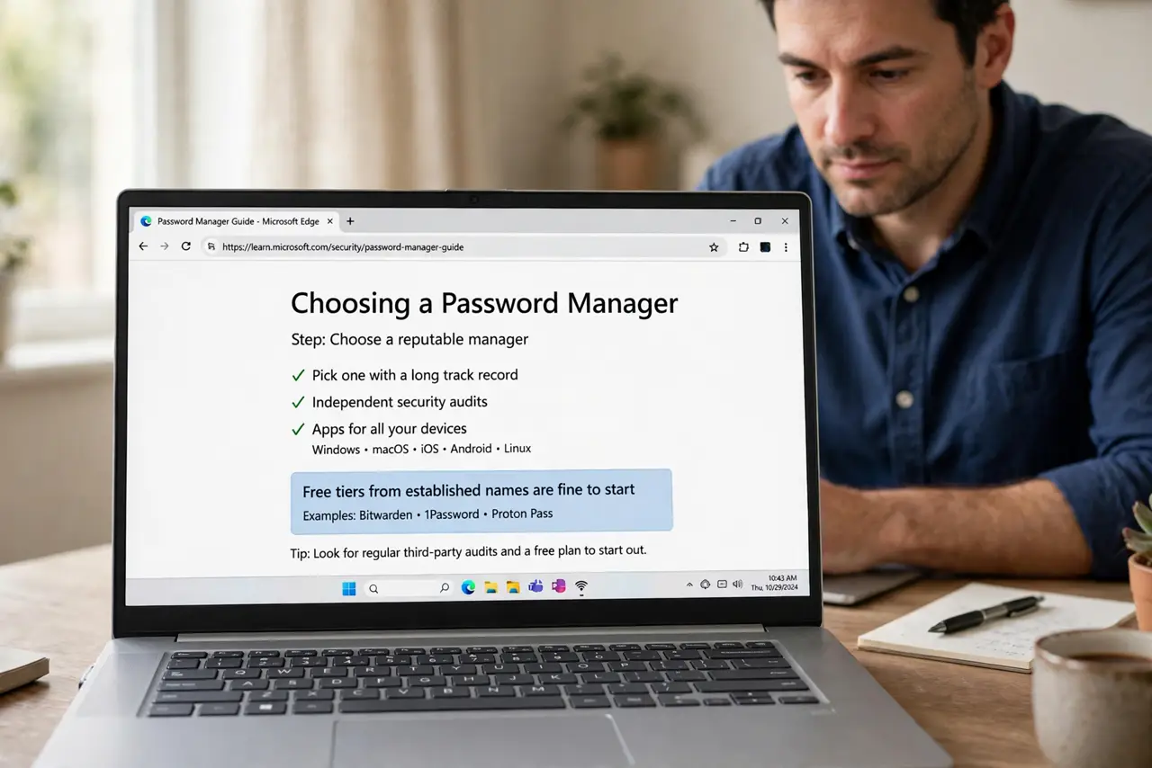 Choose a reputable manager.