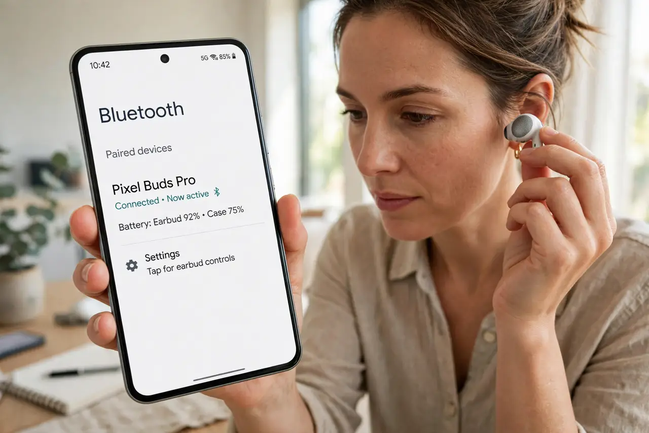 One Earbud Sounds Quieter Than the Other — photo showing the situation described in the guide.