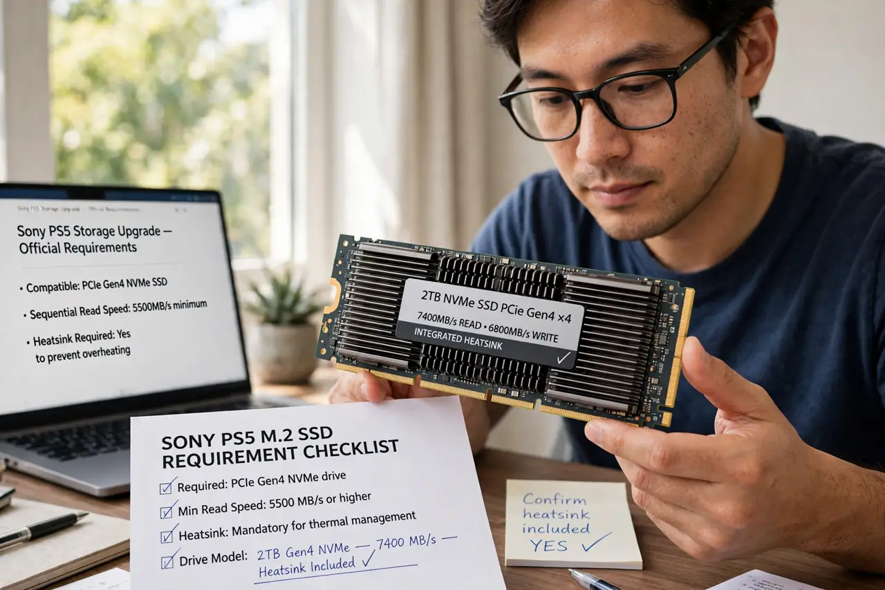 Buy a compatible M.2 SSD with a heatsink.