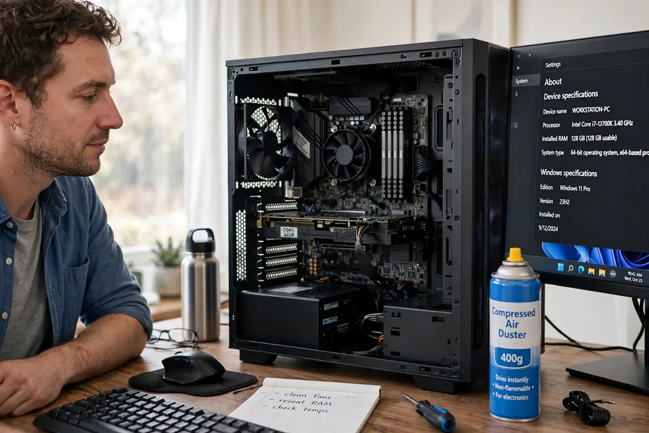 RAM Stick Not Detected After Cleaning? Fix It — photo showing the situation described in the guide.