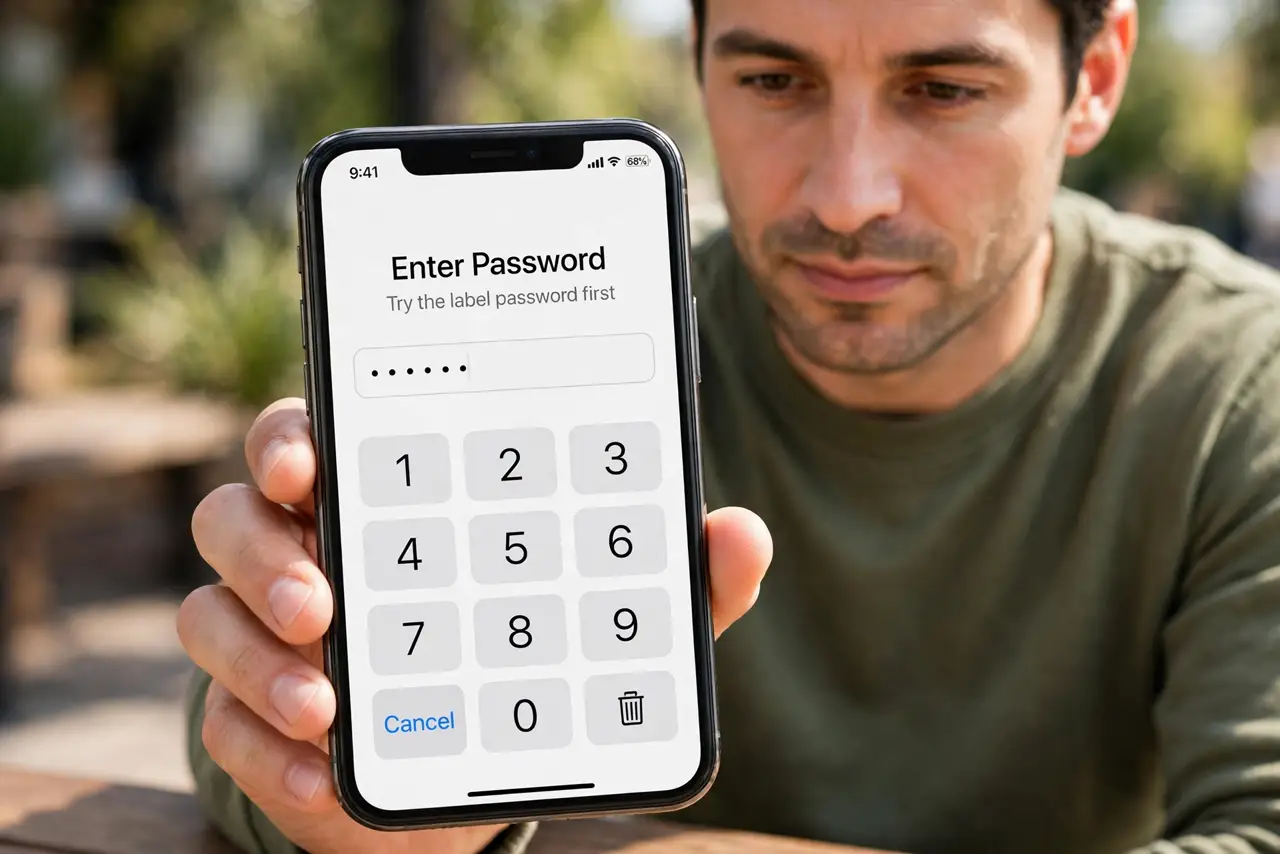 Person performing step 1: Try the label password first. If you never changed the admin password, try the default shown on the router label. Labels only help for...