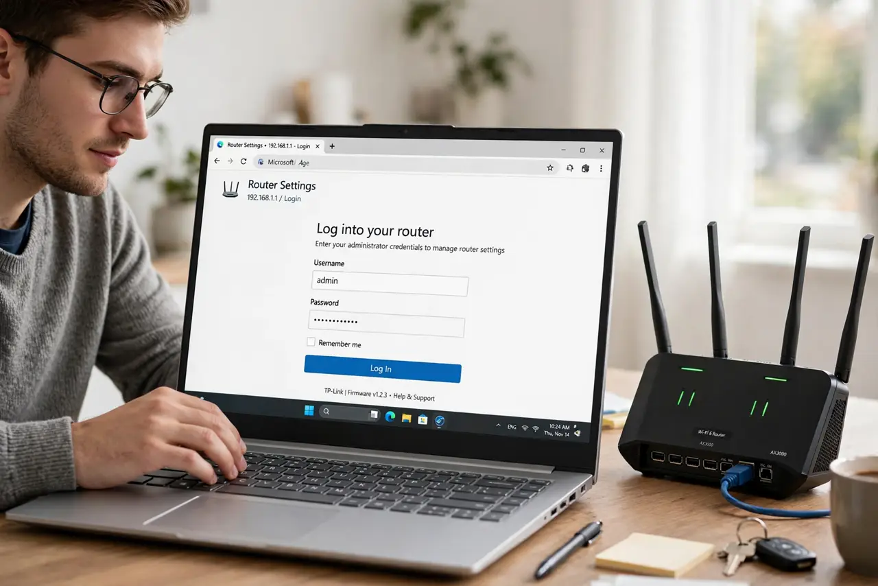 Log into your router.