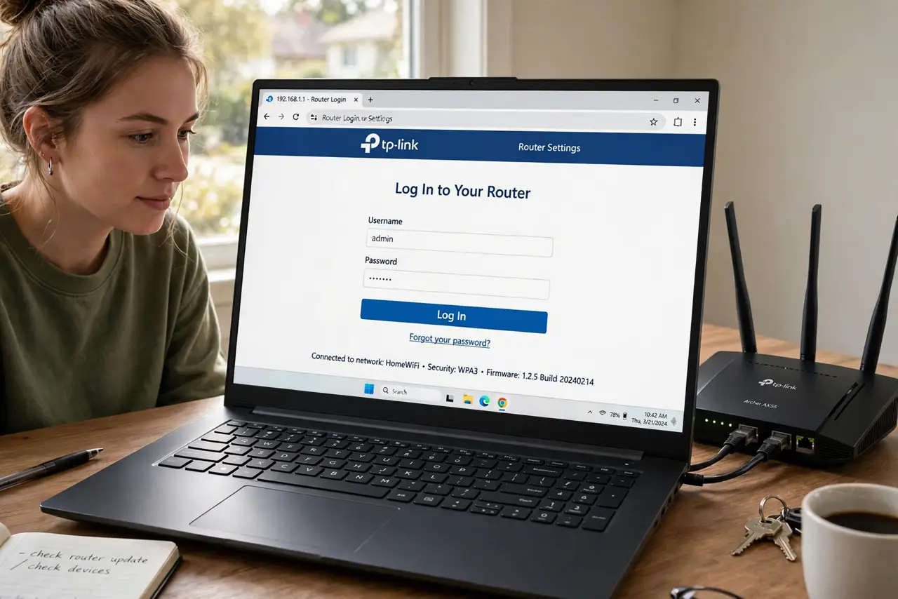 Log into your router.