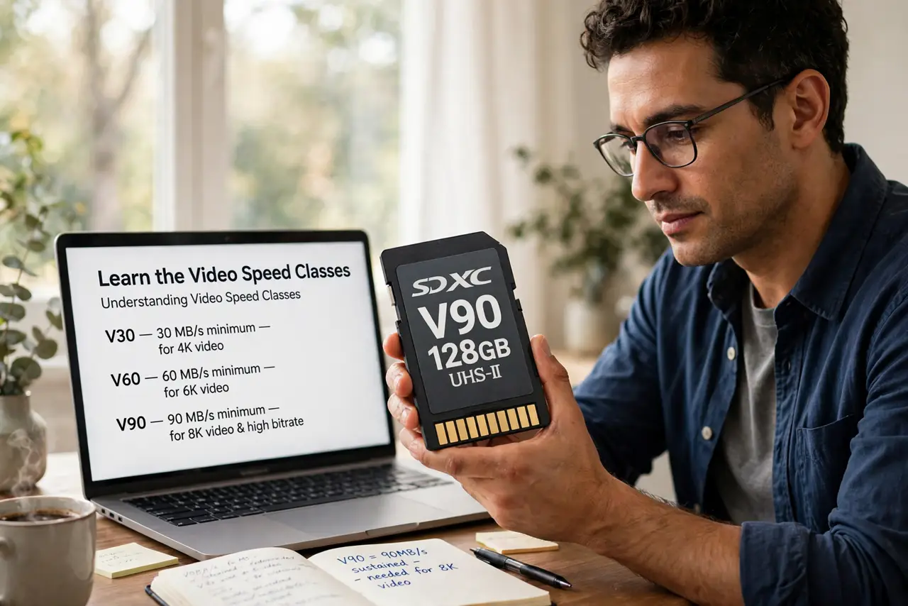A person calmly performing the guide's first step: Learn the video speed classes.