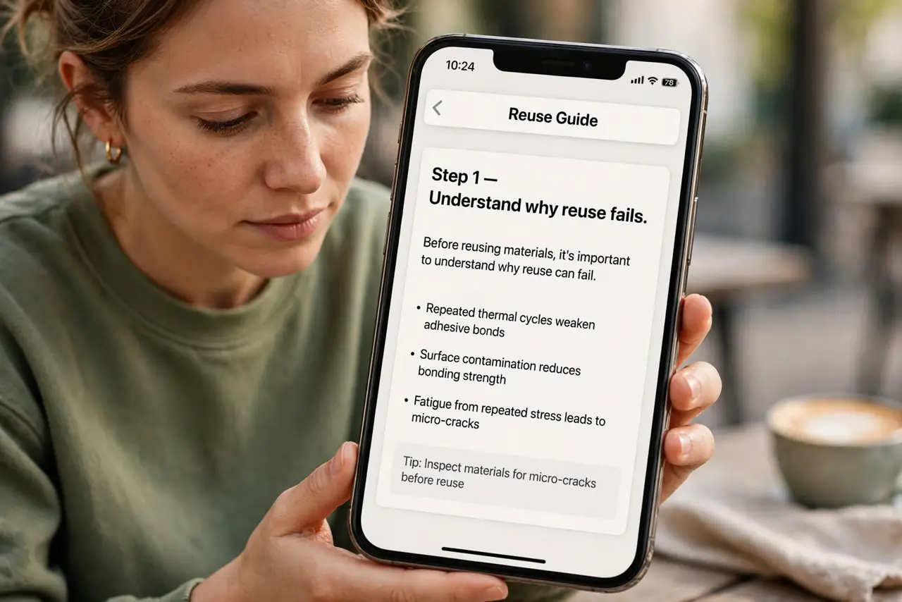 A person doing the guide's first step: Understand why reuse fails.