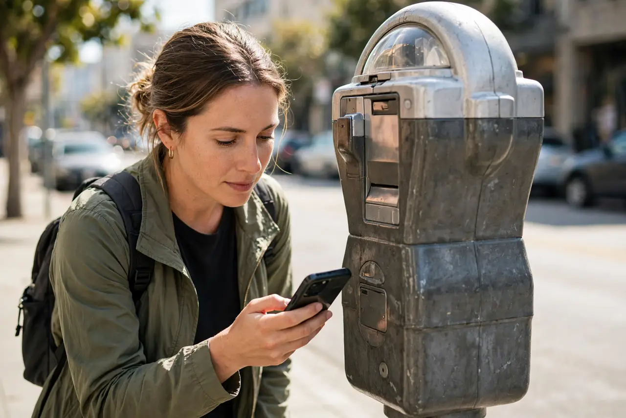 A person doing the guide's first step: Inspect the code before scanning.