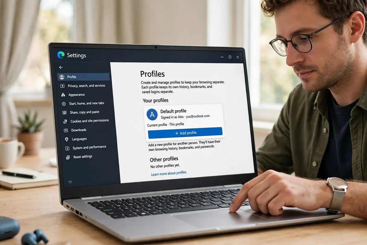 Shared Computer Browser History Visible? Hide It — step 1 being performed on the device.