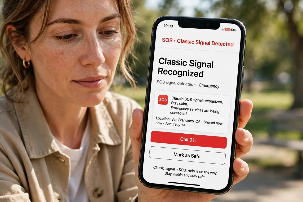 A person calmly performing the guide's first step: Recognize the classic signal.