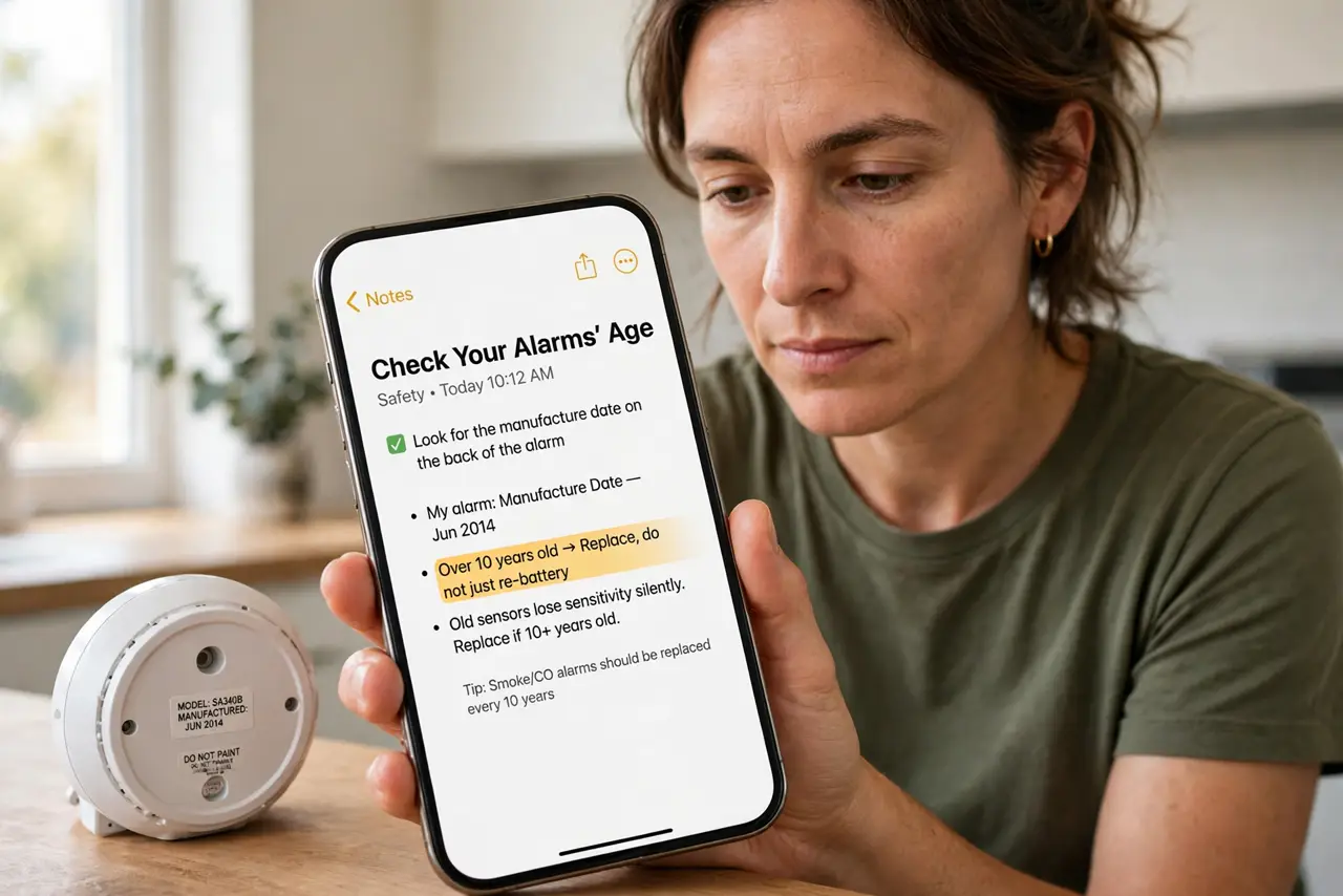 Check your current alarms' age.