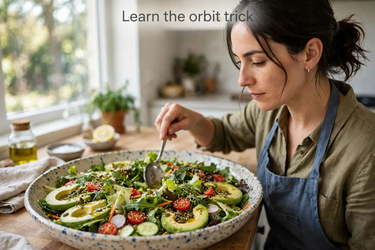 A person calmly performing the guide's first step: Learn the orbit trick.