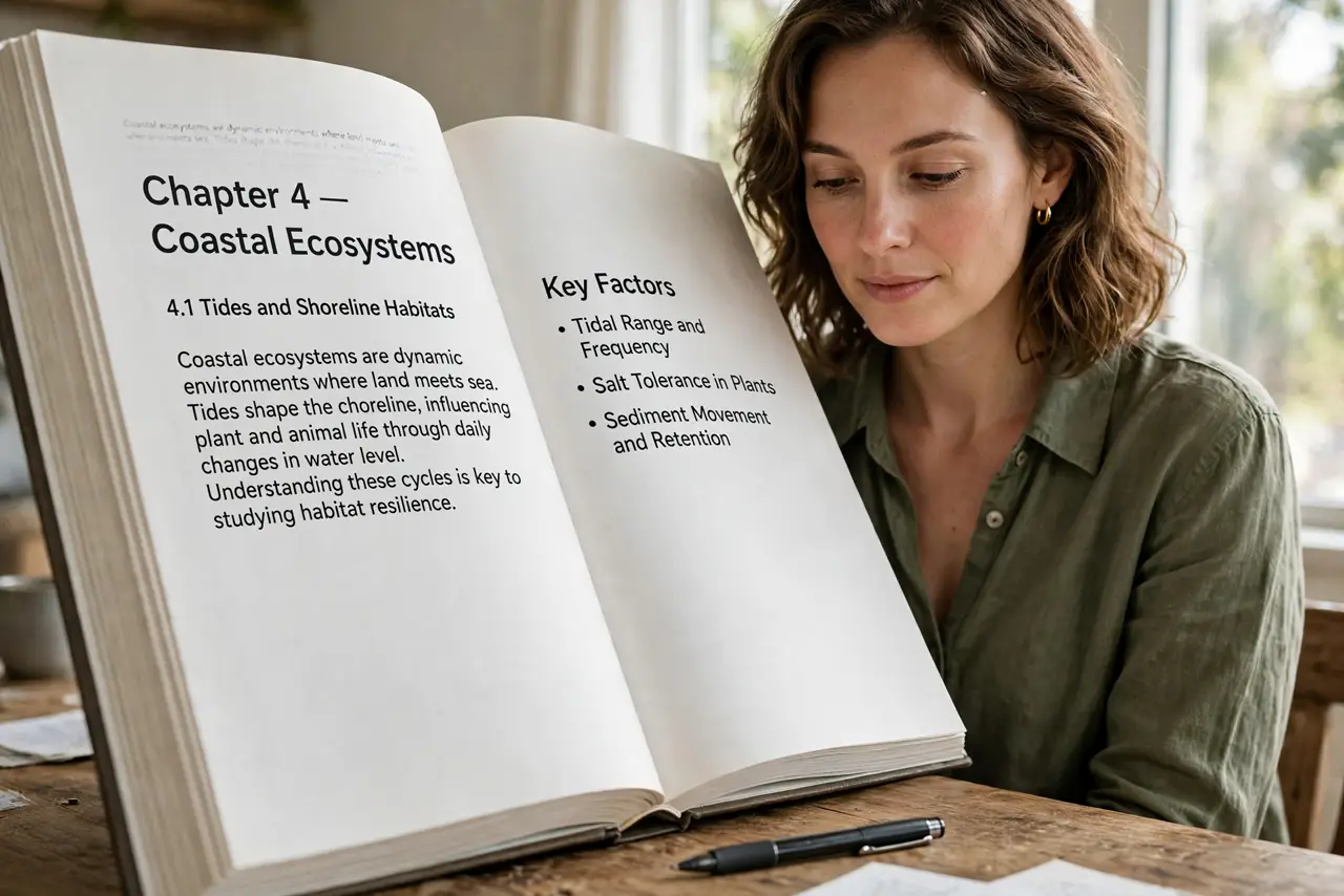 A person calmly performing the guide's first step: Read with a pen nearby.