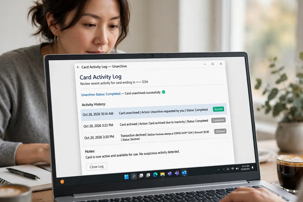 Person performing step 1 of Task Board Archived Task Reappears? Fix It