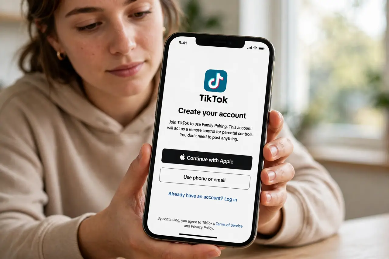 Install TikTok on your own phone.