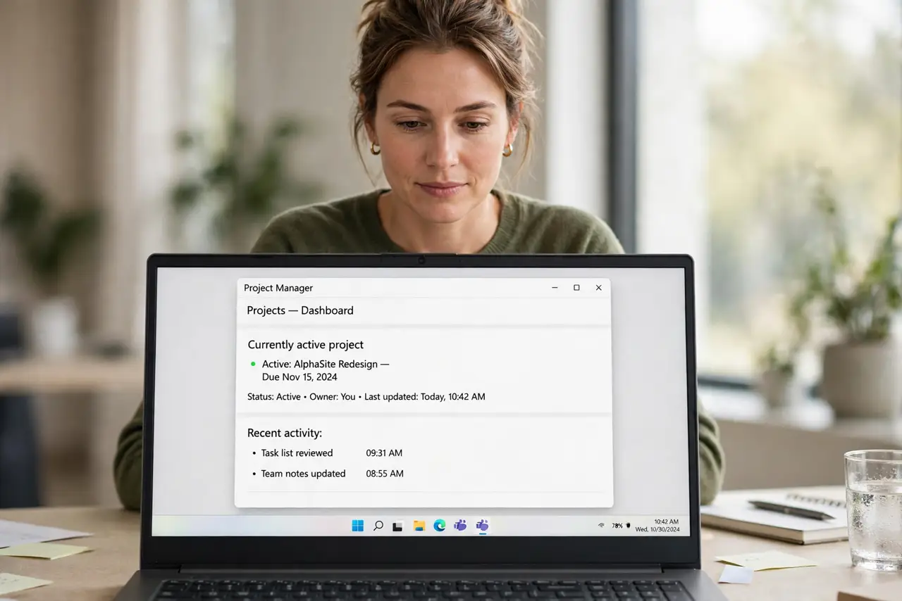 Person performing step 1 of Time Tracker Logs Wrong Project? Fix It
