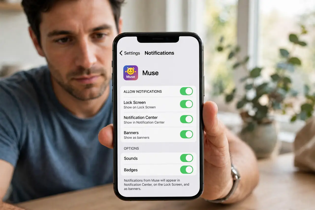Step 1 in action for To-Do Alerts Silenced by the System: Check the app's notification permission.