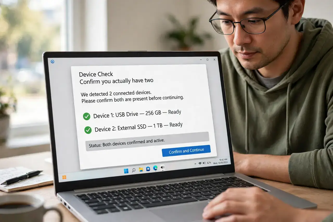 Step 1 in action for Two Antiviruses Installed: Confirm you actually have two.