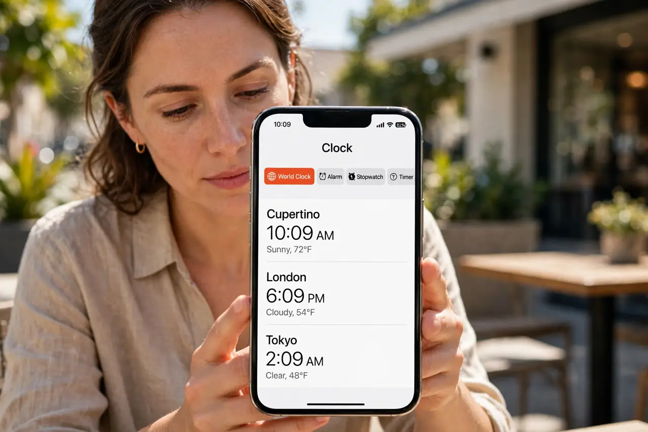 Person performing step 1: Check the device clock first. Open date and time settings and confirm the clock is set automatically. A clock that is off by a minute or...