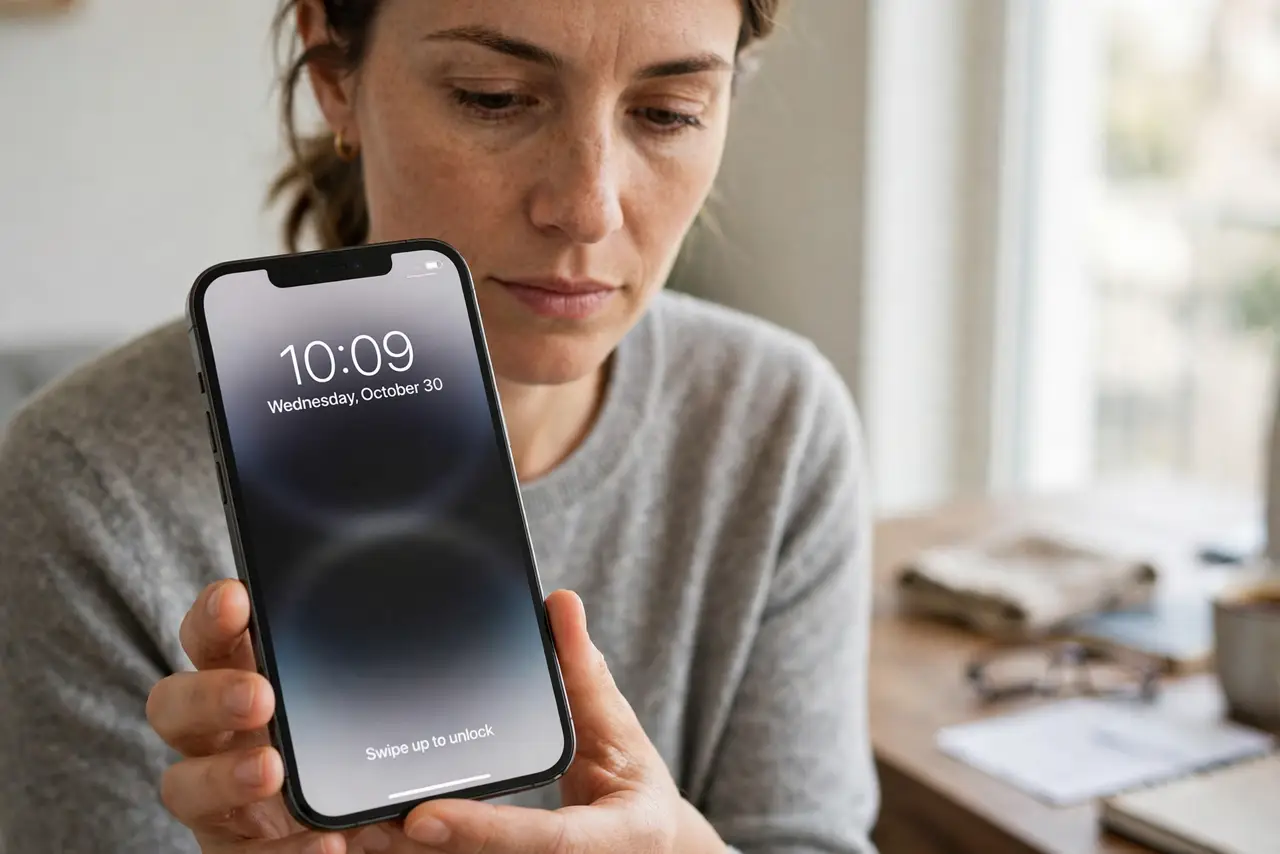 Person performing step 1 of Two-Factor New Phone, No Codes? Fix It