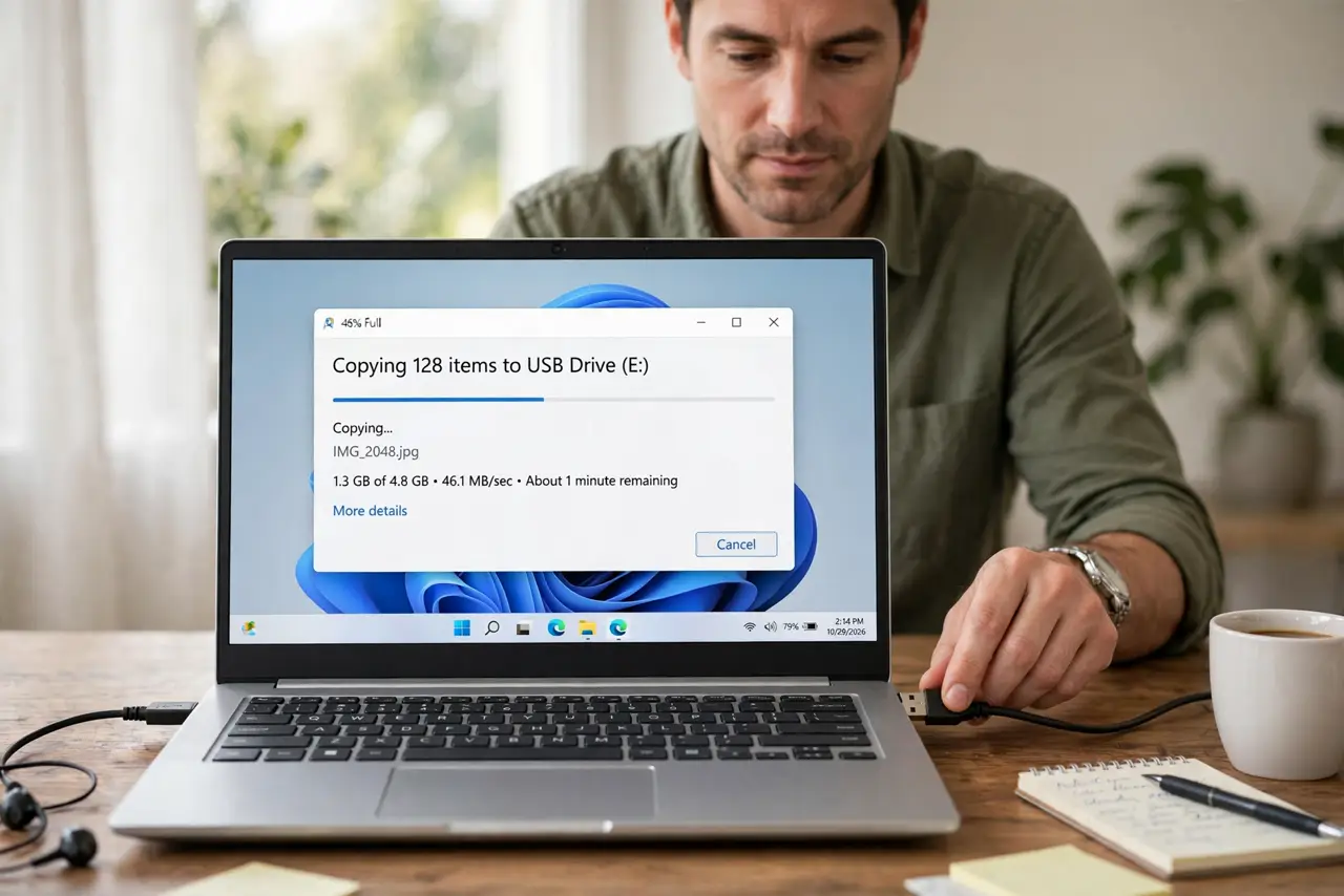 USB Port Loose? Fix the Connection Safely — photo showing the situation described in the guide.