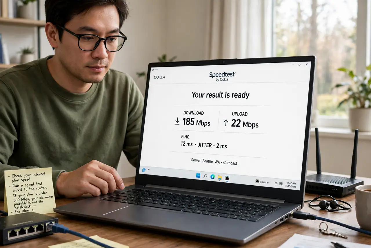 Check your internet plan speed.