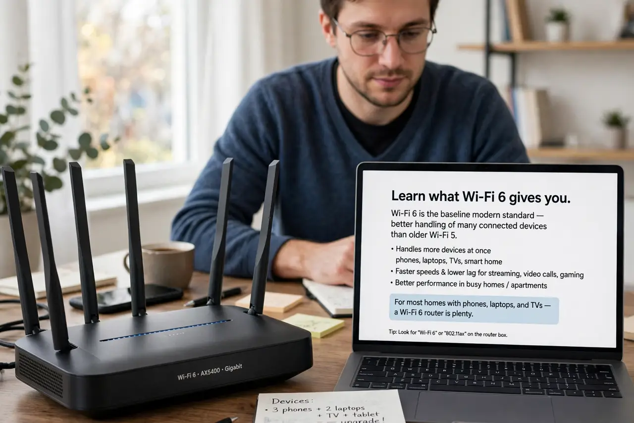 Learn what Wi-Fi 6 gives you.
