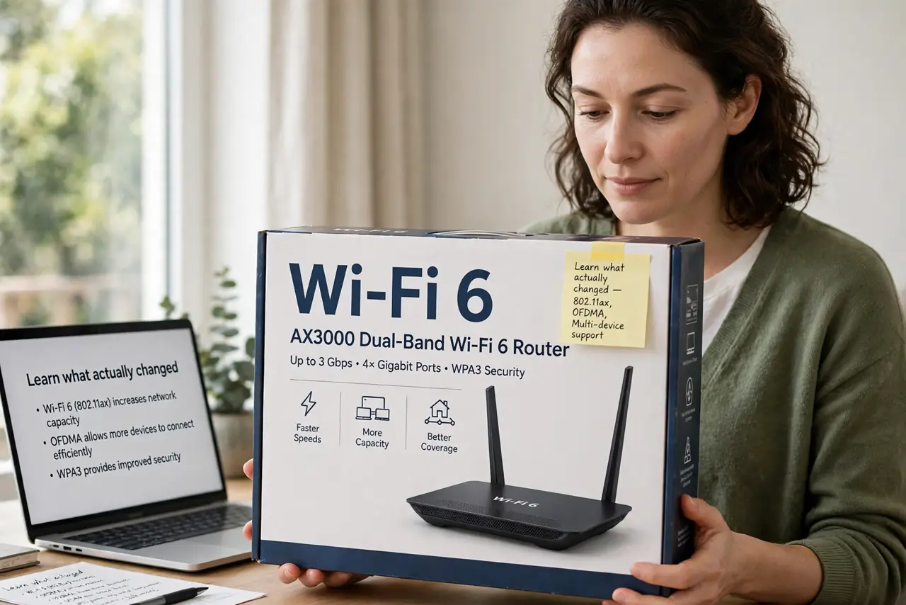 Step 1 in action for Wi-Fi 6 vs Wi-Fi 5: The Real Difference: Learn what actually changed.