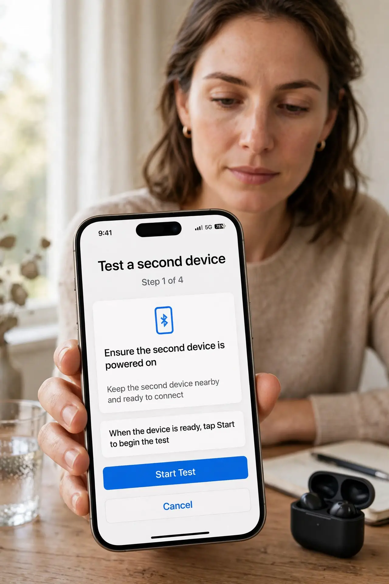 Person performing step 1: Test a second device. Connect a second device to the same Wi-Fi and try a web page. If both fail, the router or line is at fault, not...