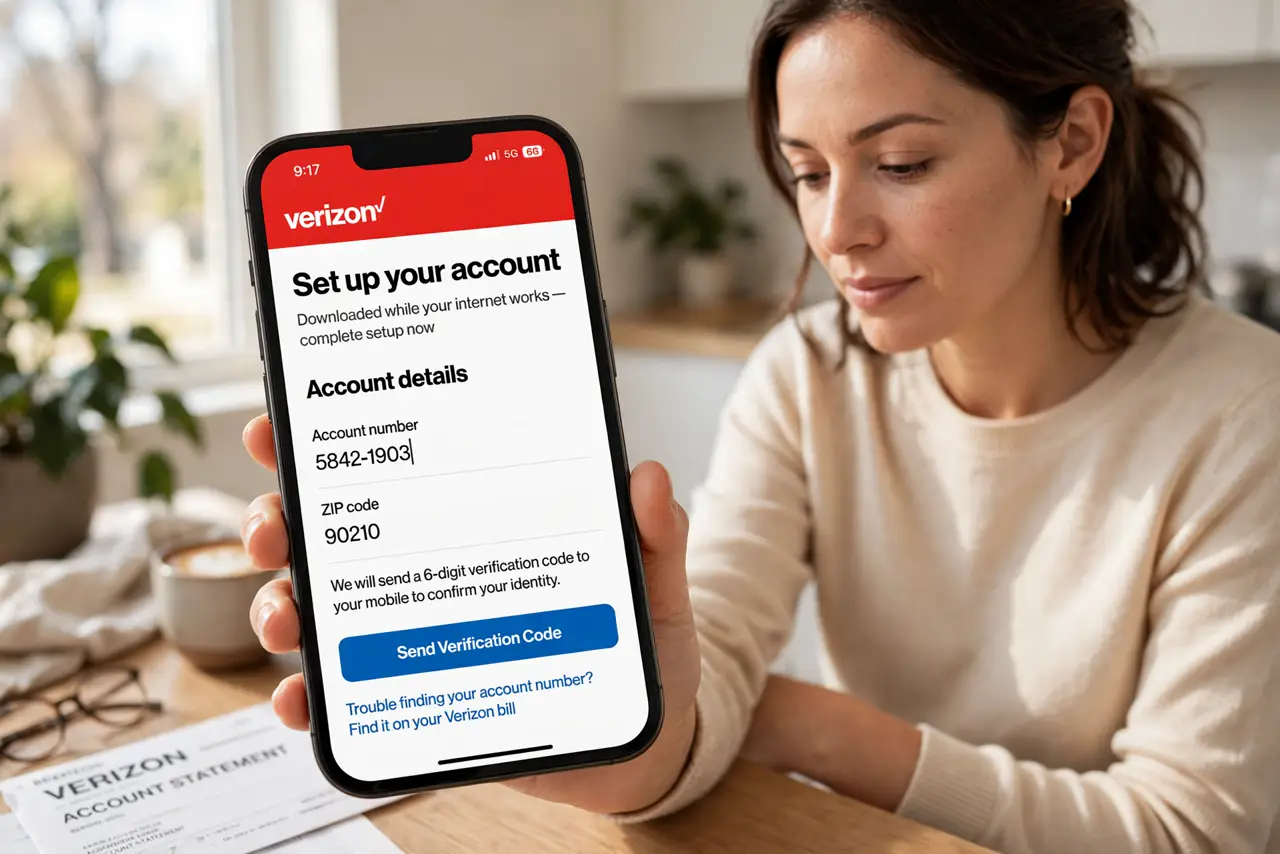 A person performing the first step of the guide: Install the app on a good day.