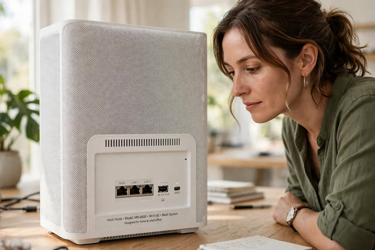A person performing step 1: Confirm your nodes have Ethernet ports.