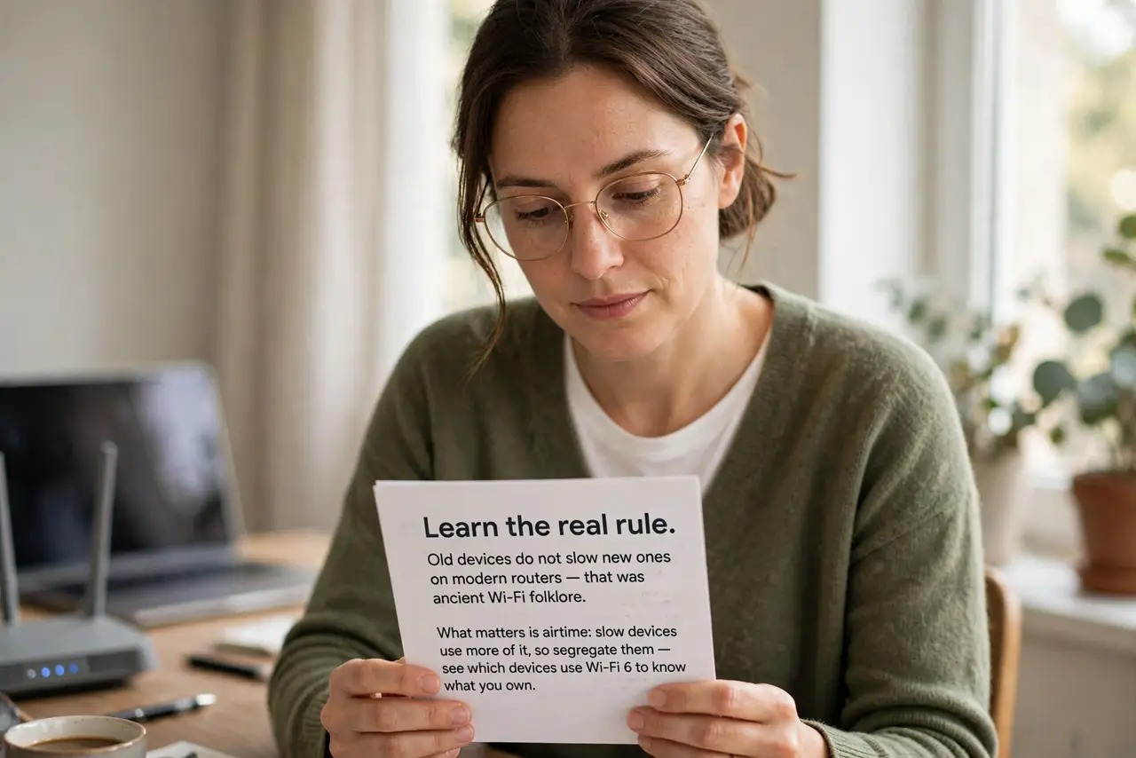 A person performing the first step of the guide: Learn the real rule.