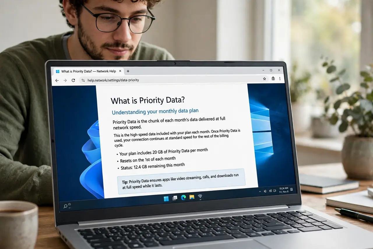 A person performing step 1: Learn what priority data actually is.