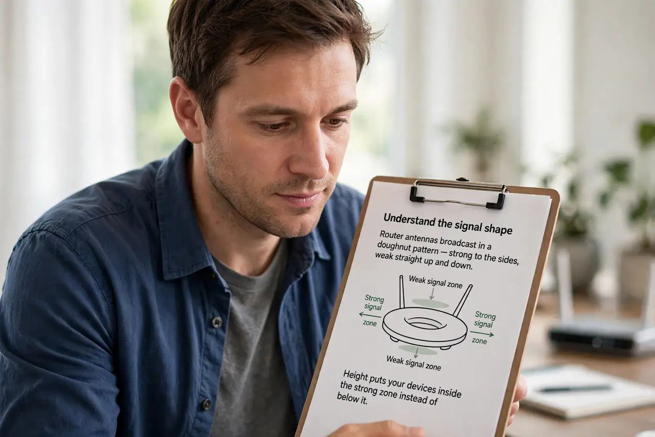 A person performing the first step of the guide: Understand the signal shape.
