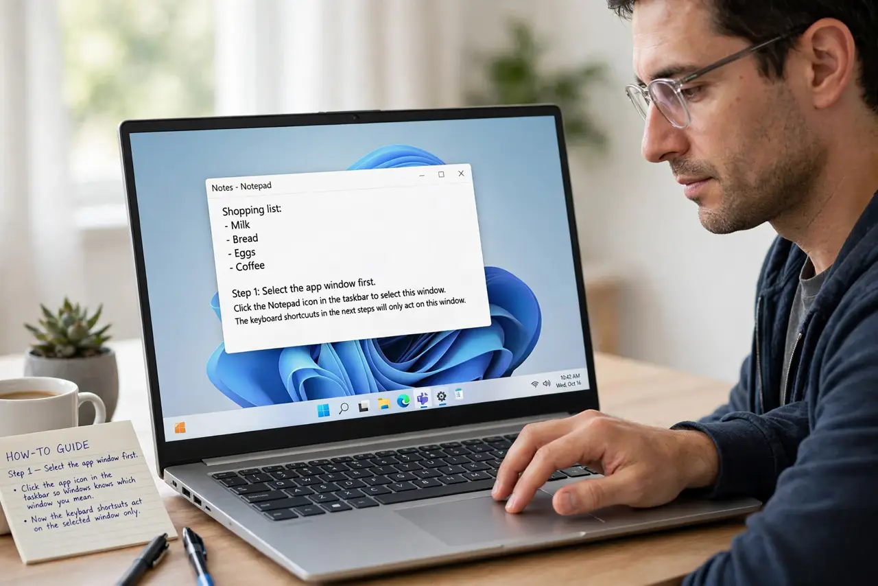 App Window Too Big for the Screen? Fix It — step 1 being performed on the device.