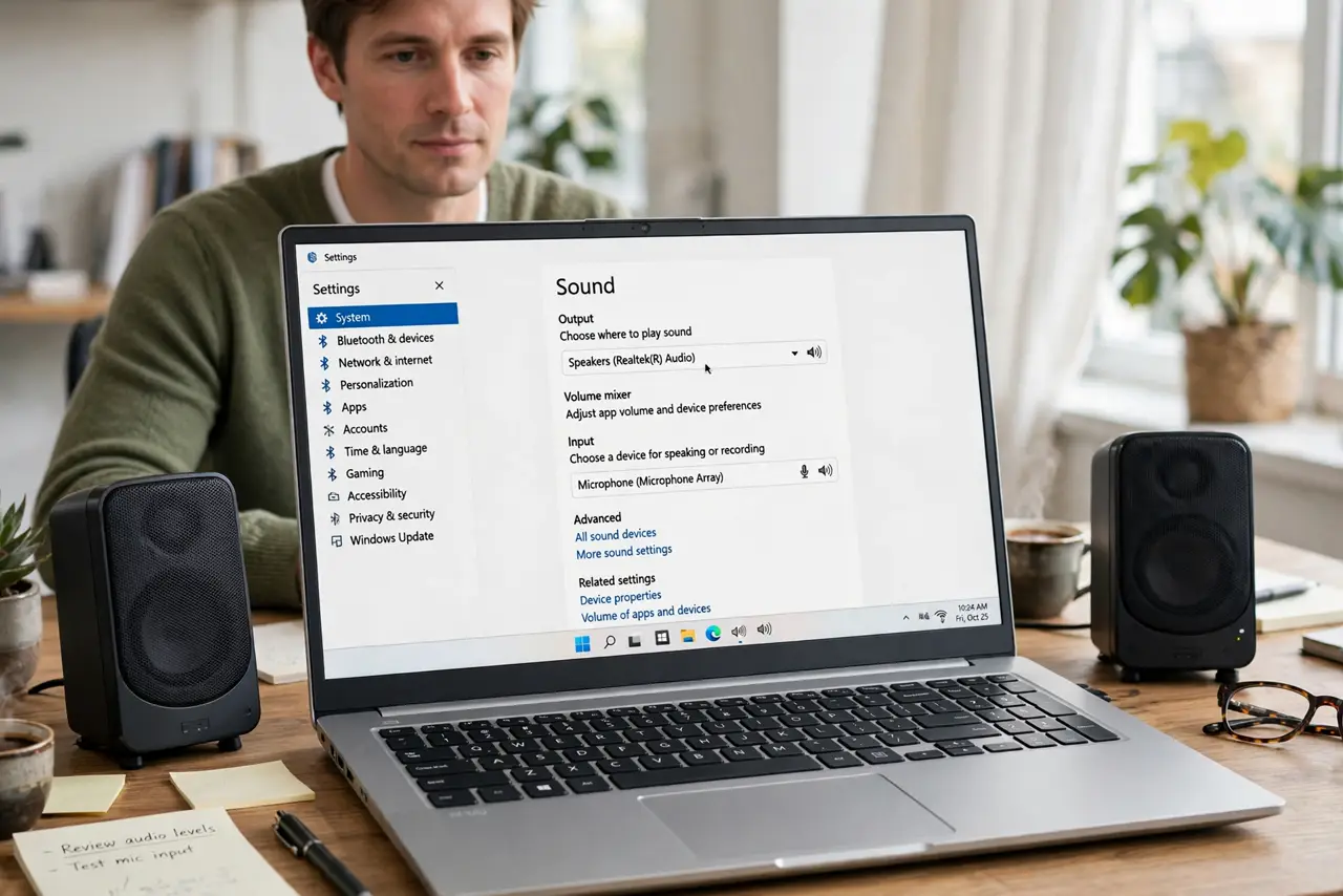 Audio Enhancements Distort Voices on Windows — photo showing the situation described in the guide.