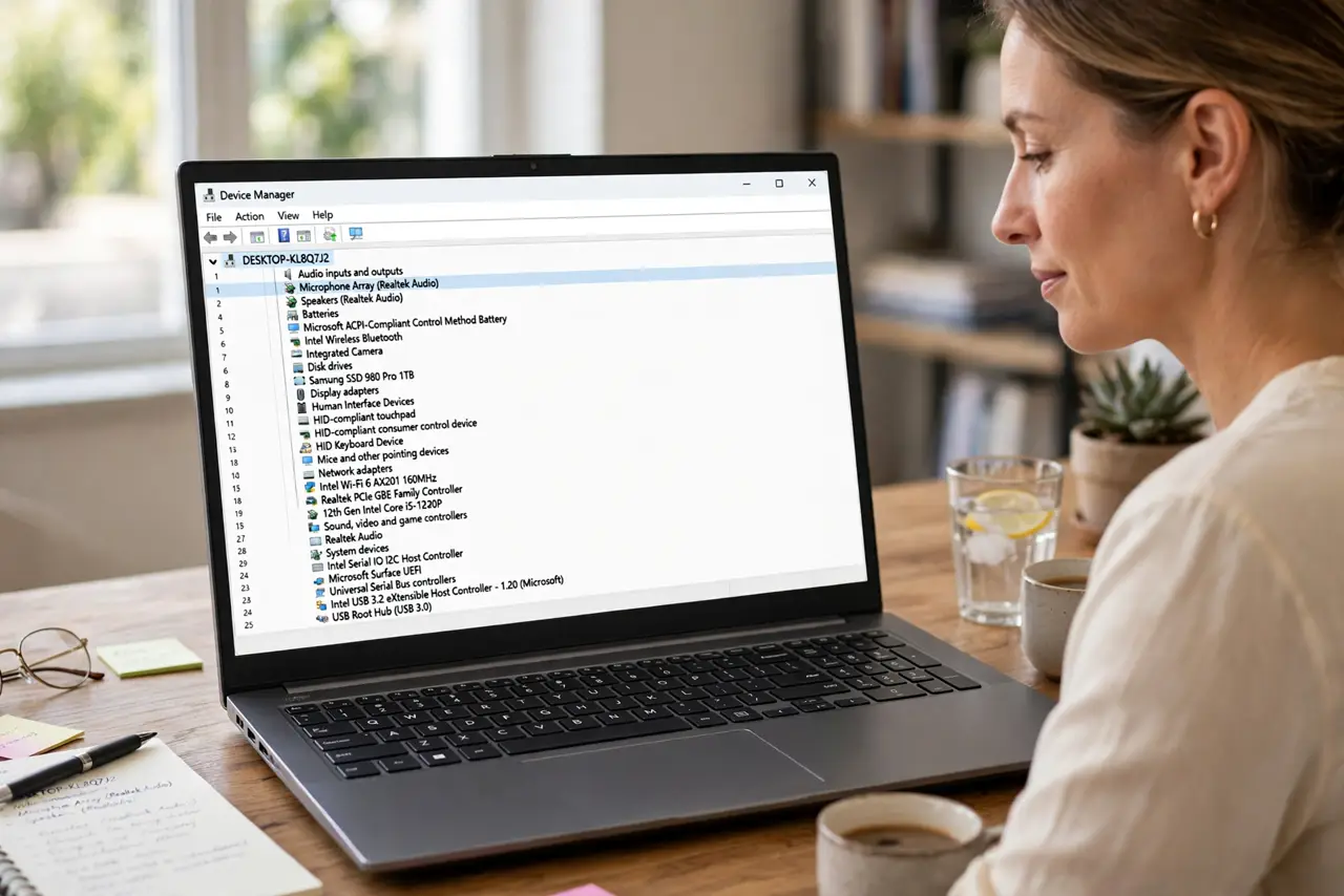 Device Manager Shows an Unknown Device? Fix It — photo showing the situation described in the guide.