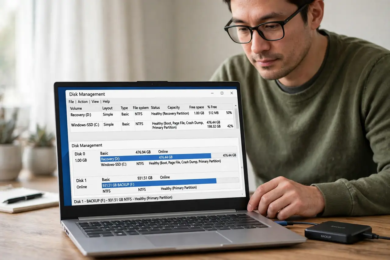 Drive Letter Changes After Every Reboot? Fix It — step 1 being performed on the device.