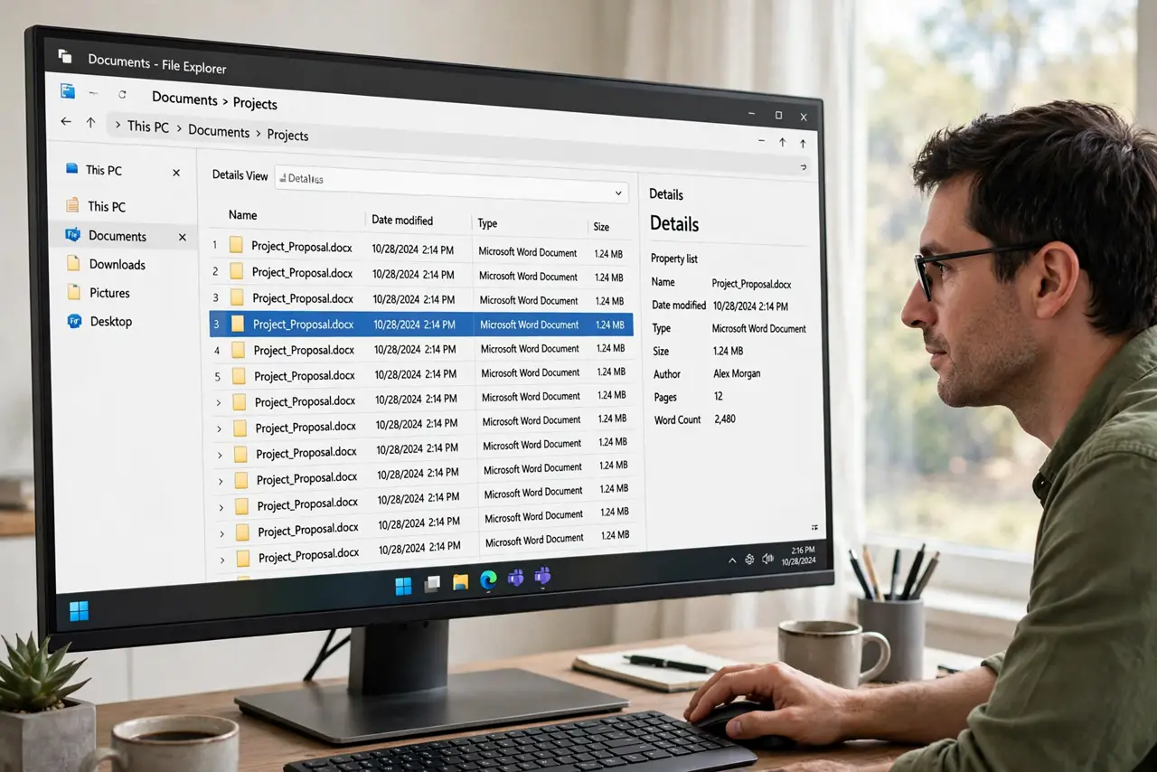 A person performing step 1: Select exactly one file.