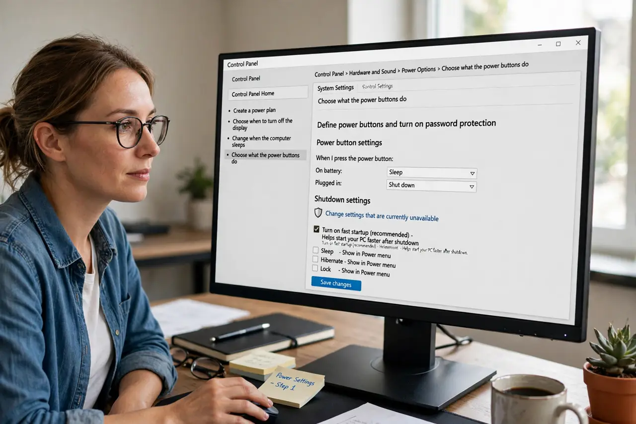 Fast Startup Makes Your PC Boot Twice — step 1 being performed on the device.