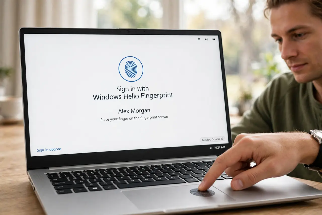 Fingerprint Sign-In Fails After an Update — photo showing the situation described in the guide.