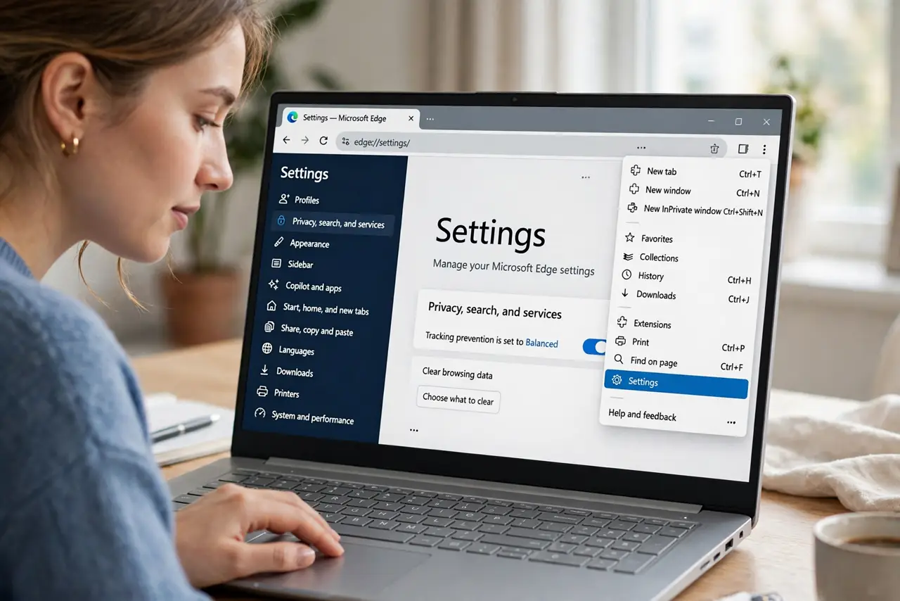 Open Edge Settings.