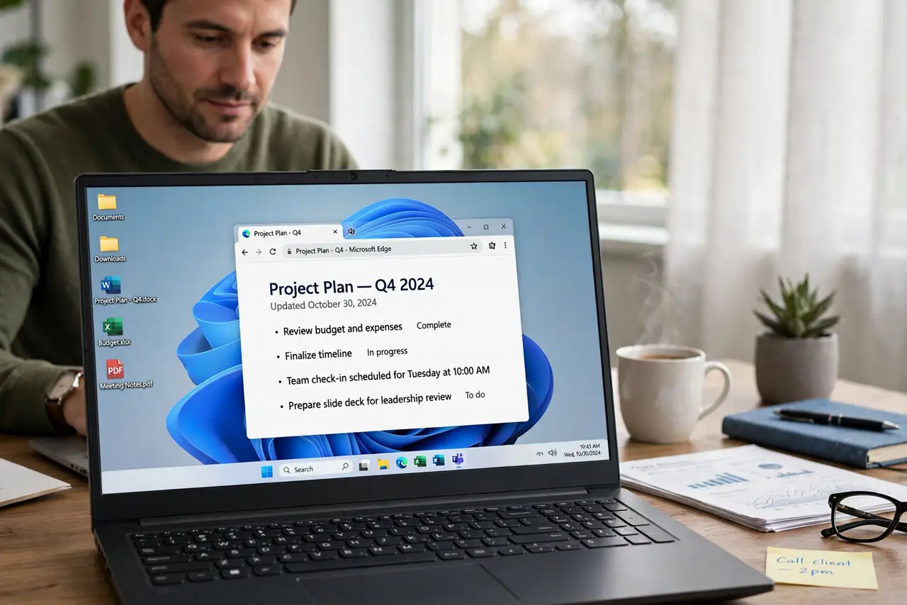 Narrator Starts by Accident on Windows — photo showing the situation described in the guide.