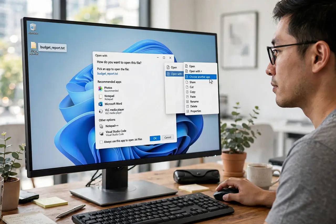 A person performing step 1: Open the full dialog.